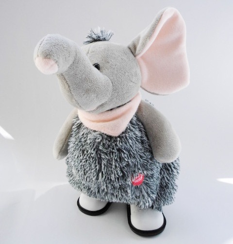 Y2067 Walking and singing plush toy hippo elephant and Rino