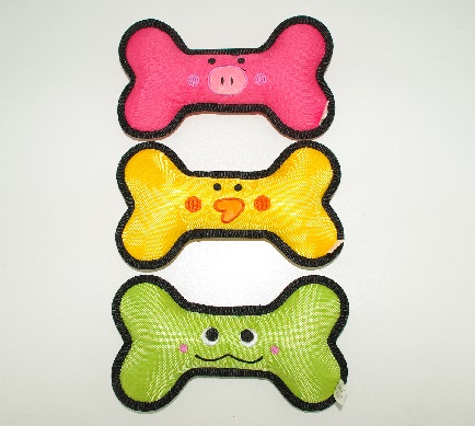 W5519 Durable Oxford Material Float Bone with Frog,Pig,Duck face