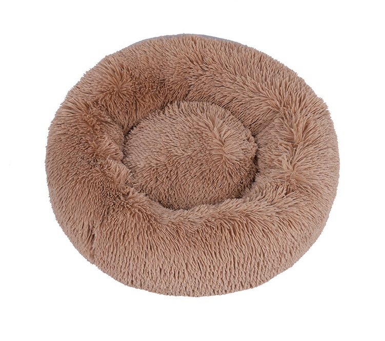 Round Warm and Super soft Cuddle Bed for cat and dog