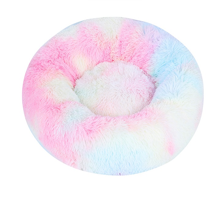 Round Warm and Super soft Cuddle Bed for cat and dog